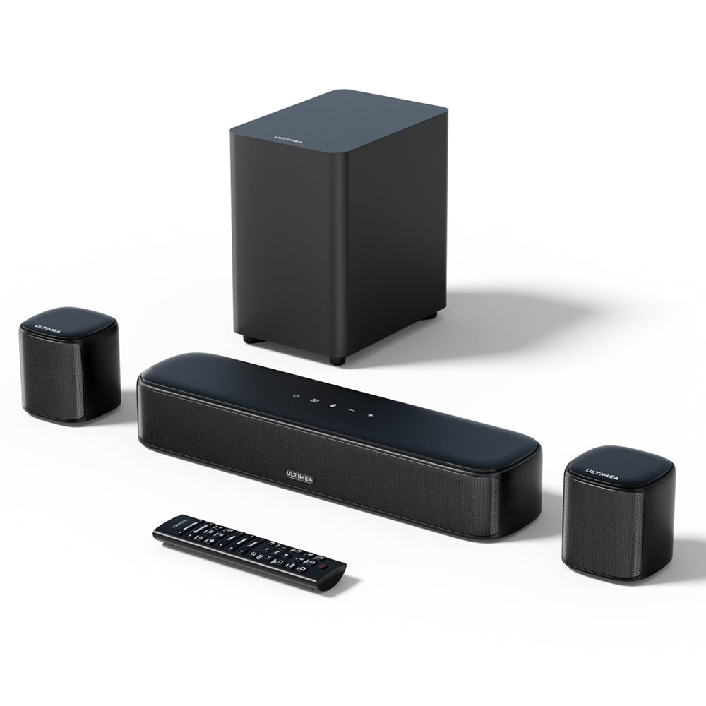 Ultimea Aura A30 5.1 Soundbar Subwoofer Speaker Kit, 5.1 Channel, App Control, 10 Bands Equalizer Settings, 121 Preset EQ Matrices