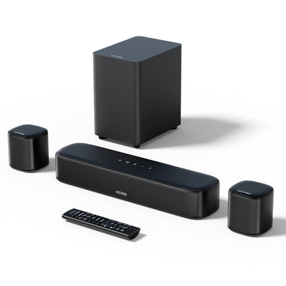 Ultimea Aura A30 5.1 Soundbar Subwoofer Speaker Kit, 5.1 Channel, App Control, 10 Bands Equalizer Settings, 121 Preset EQ Matrices