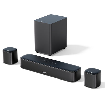 Ultimea Aura A30 5.1 Soundbar Subwoofer Speaker Kit, 5.1 Channel, App Control, 10 Bands Equalizer Settings, 121 Preset EQ Matrices