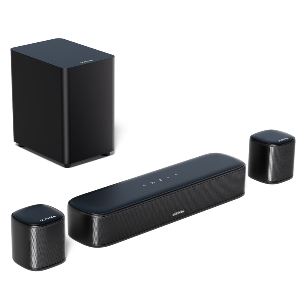 Ultimea Aura A30 5.1 Soundbar Subwoofer Speaker Kit, 5.1 Channel, App Control, 10 Bands Equalizer Settings, 121 Preset EQ Matrices