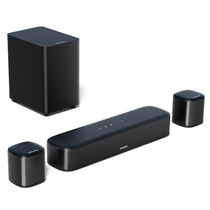 Ultimea Aura A30 5.1 Soundbar Subwoofer Speaker Kit, 5.1 Channel, App Control, 10 Bands Equalizer Settings, 121 Preset EQ Matrices