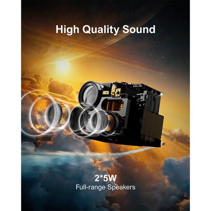 [Netflix 1080P &amp; Android TV 11.0] ULTIMEA Nova C40 Projector with Gimbal Stand, 600 ANSI, 4K Decoding, Native 1080P, Bluetooth 5.3, Android TV 11.0, Dolby Audio, Auto Focus &amp; Keystone