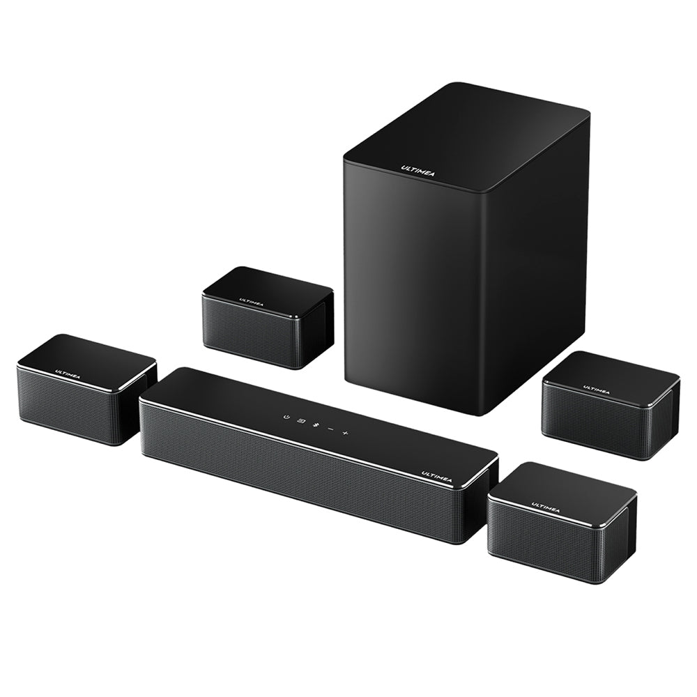 Ultimea Poseidon D70 7.1 Channel Soundbar Subwoofer Speaker Kit, 10 Bands Equalizer, 121 Preset EQ Matrices, BassMX Technology, Smart APP Control