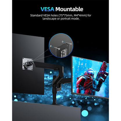 UPERFECT K118 18'' Portable Gaming Monitor, 144Hz Refresh Rate, 2560x1600 IPS Screen, 1000:1 Contrast Ratio, FreeSync, HDR, 100% DCI-P3, Built-in Speaker, 9ms Response Time, Low Blue Light, VESA Mountable, 1*Mini HDMI,1*Type-C, 1*Audio Jack - EU Plug