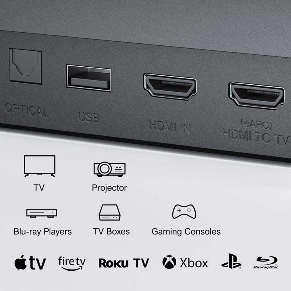 Ultimea Poseidon D80 7.1 Channel Soundbar Subwoofer Speaker Kit, Dolby Atmos, 460W Peak Power, APP Control, 10 Bands Equalizer Settings, 121 Preset EQ Matrices, Bluetooth 5.3