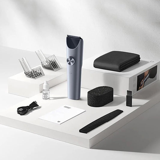 Xiaomi Mijia Hair Clipper 2 Rechargeable Trimmer, Dual-Speed Control, High Hardness Blade, Up to 180 Mins Runtime, Digital Display, IPX7 Waterproof