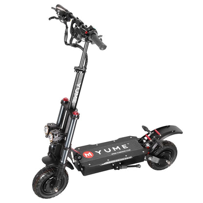 YUME Y10 Electric Scooter, 1200W*2 Motor, 52V 23.4Ah Battery, 10" Off-road Tubeless Tires, 40mph Max Speed, 40miles Range, Front and Rear Hydraulic Disc Brake
