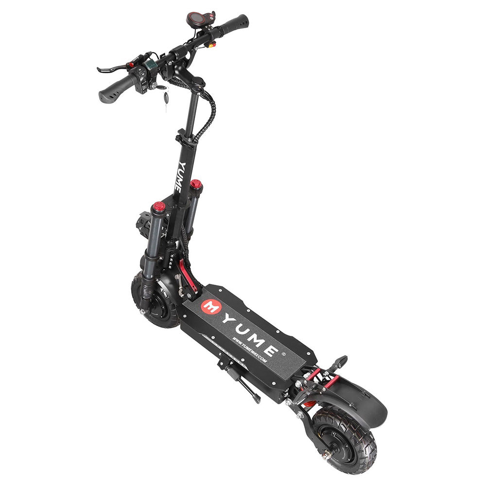 YUME Y10 Electric Scooter, 1200W*2 Motor, 52V 23.4Ah Battery, 10" Off-road Tubeless Tires, 40mph Max Speed, 40miles Range, Front and Rear Hydraulic Disc Brake