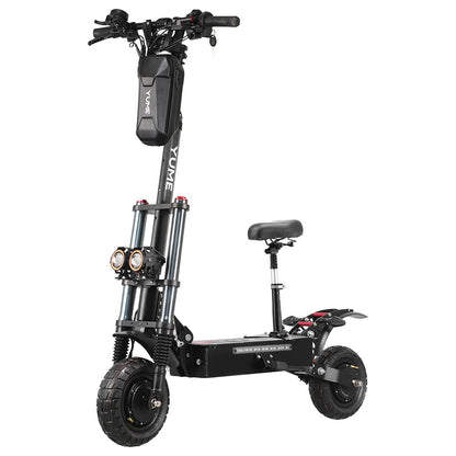 YUME Y10 Electric Scooter, 1200W*2 Motor, 52V 23.4Ah Battery, 10" Off-road Tubeless Tires, 40mph Max Speed, 40miles Range, Front and Rear Hydraulic Disc Brake