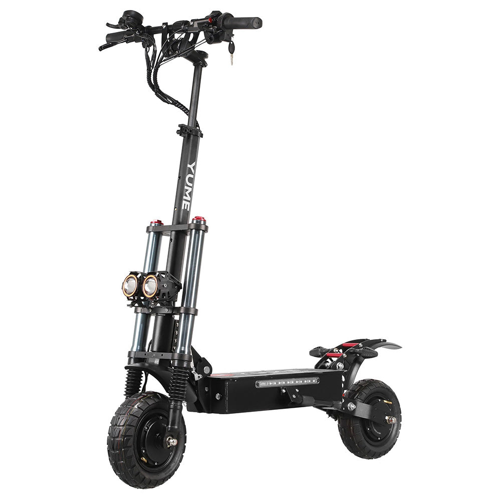 YUME Y10 Electric Scooter, 1200W*2 Motor, 52V 23.4Ah Battery, 10" Off-road Tubeless Tires, 40mph Max Speed, 40miles Range, Front and Rear Hydraulic Disc Brake