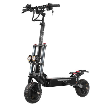 YUME Y10 Electric Scooter, 1200W*2 Motor, 52V 23.4Ah Battery, 10" Off-road Tubeless Tires, 40mph Max Speed, 40miles Range, Front and Rear Hydraulic Disc Brake