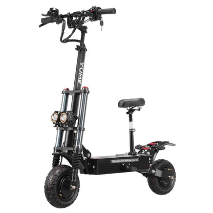 YUME Y10 Electric Scooter, 1200W*2 Motor, 52V 23.4Ah Battery, 10" Off-road Tubeless Tires, 40mph Max Speed, 40miles Range, Front and Rear Hydraulic Disc Brake