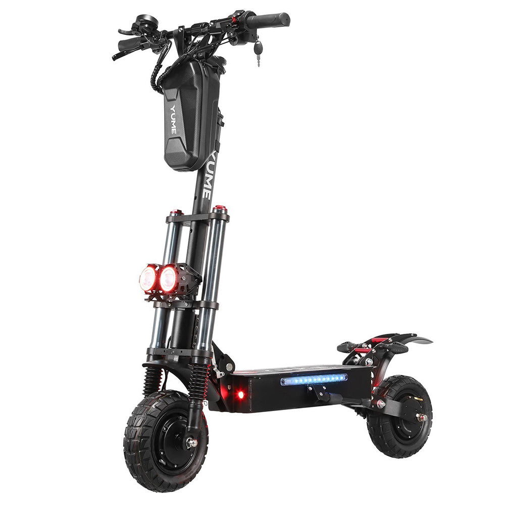 YUME Y10 Electric Scooter, 1200W*2 Motor, 52V 23.4Ah Battery, 10" Off-road Tubeless Tires, 40mph Max Speed, 40miles Range, Front and Rear Hydraulic Disc Brake