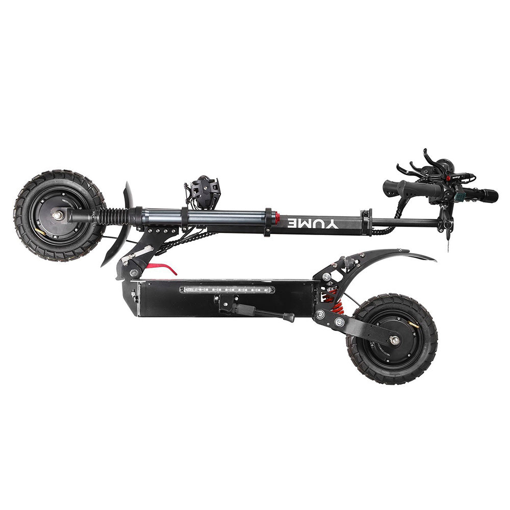YUME Y10 Electric Scooter, 1200W*2 Motor, 52V 23.4Ah Battery, 10" Off-road Tubeless Tires, 40mph Max Speed, 40miles Range, Front and Rear Hydraulic Disc Brake