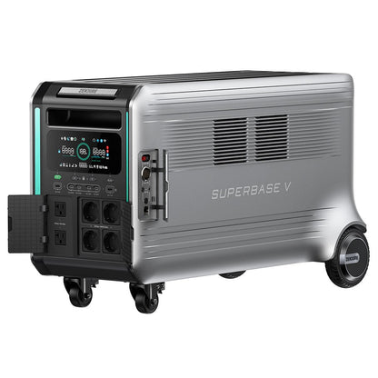 ZENDURE SuperBase V4600 Portable Power Station, 4608Wh LiFePO4 Battery, 3800 AC Output, Expandable to 46080Wh, 120V/240V Dual Voltage, 16 Outputs, 3000W Solar Input, APP Control
