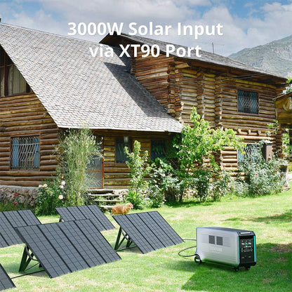 ZENDURE SuperBase V4600 Portable Power Station, 4608Wh LiFePO4 Battery, 3800 AC Output, Expandable to 46080Wh, 120V/240V Dual Voltage, 16 Outputs, 3000W Solar Input, APP Control