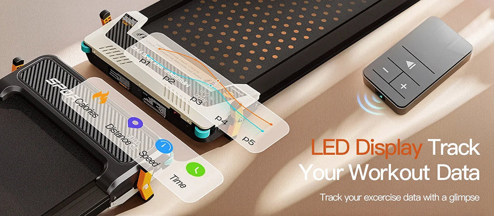 Akluer 520 obojstranný podstôlkový behací pás s Shiatsu masážnou funkciou nôh, chodiaca plocha s náklonom, tichý motor 2,5 HP, LED displej