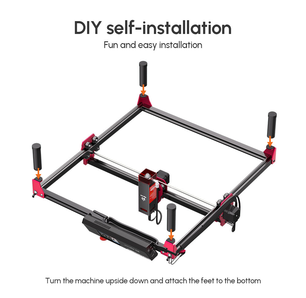 AlgoLaser ALRS2.0 Zvyšovače 110 mm pre gravírovací stroj Alpha/Delta/DIY KIT - 4 ks