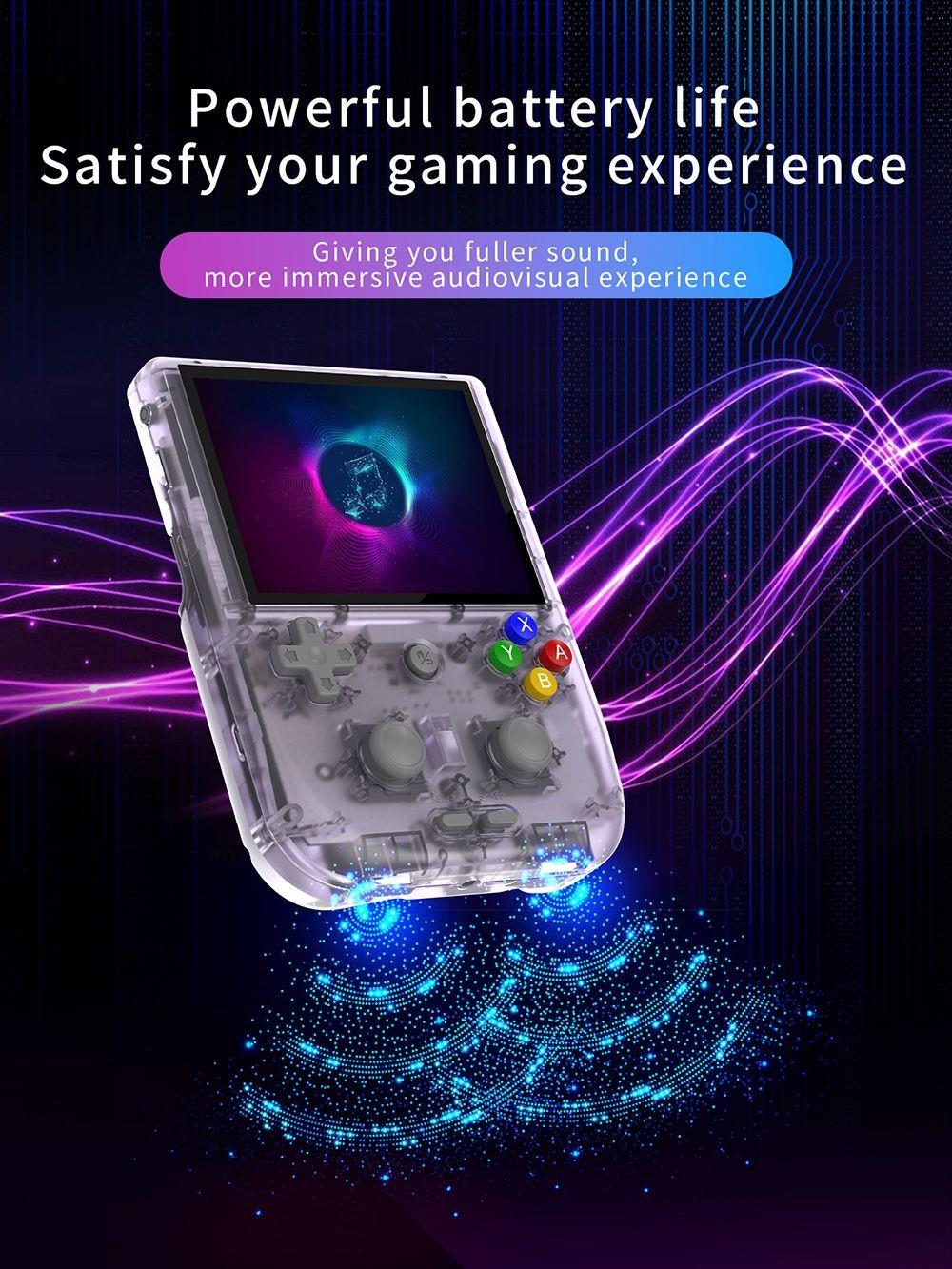 Herná konzola ANBERNIC RG405V, 4GB LPDDR4 128GB eMMC, Android 12, 5G WiFi, Bluetooth 5.0, 128GB TF karta, 3172 hier - fialová