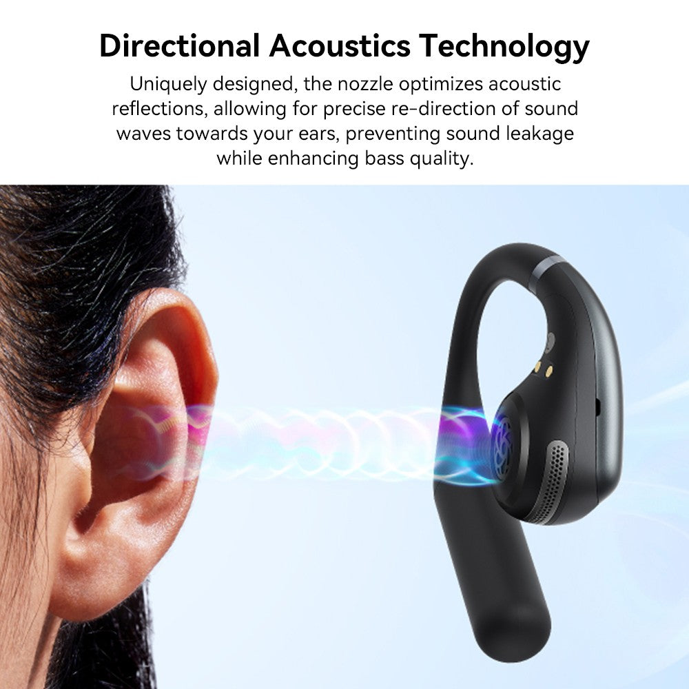 Slúchadlá Anker Soundcore AeroFit s otvoreným náušníkom, ergonomickým háčikom na ucho, vodotesnosťou IPX7, ovládáním cez aplikáciu a výdržou až 42 hodín – modrá