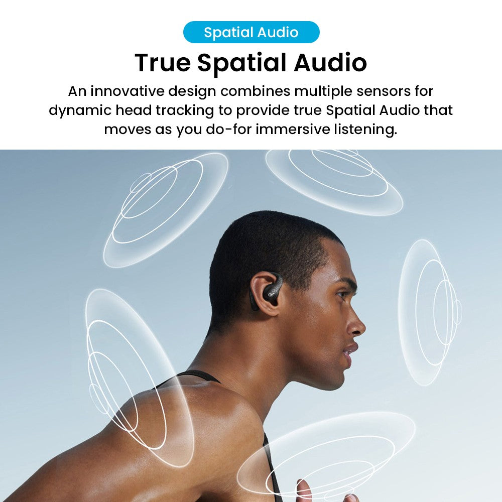 Slúchadlá Anker Soundcore AeroFit Pro s otvorenou konštrukciou, Bluetooth 5.3, výdrž až 46 hodín - čierna