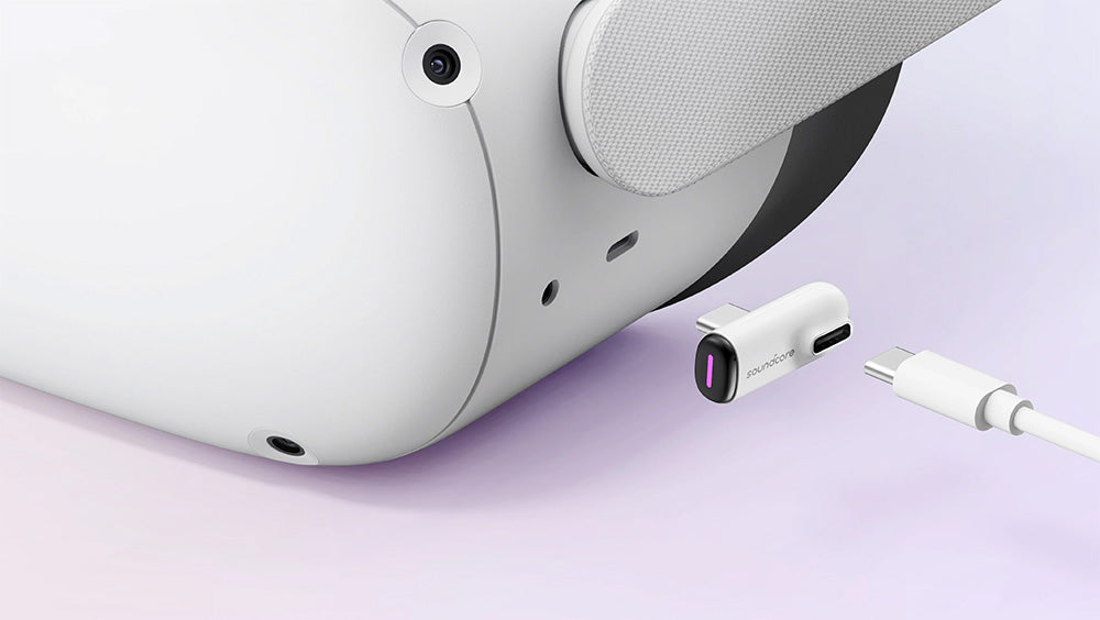 Anker Soundcore VR P10 TWS herné náušníky, kompatibilné s Meta Quest 2, Steam Deck, PS4, PS5, PC, Switch – biela