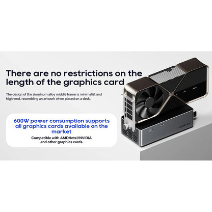 AOOSTAR AG01 eGPU Dock with Oculink Port, Built-in 800W Power Supply, Supports TGX Interface Hot-swap