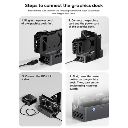 AOOSTAR AG01 eGPU Dock with Oculink Port, Built-in 800W Power Supply, Supports TGX Interface Hot-swap