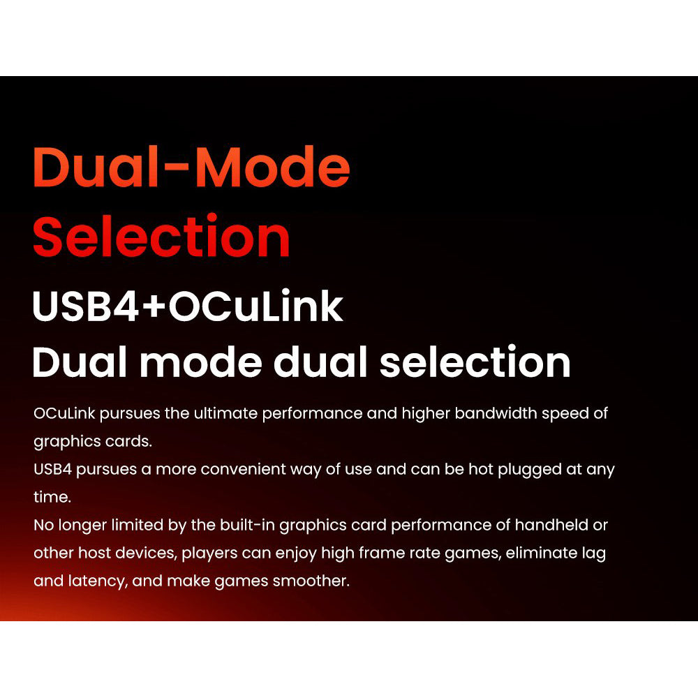 AOOSTAR XG76XT eGPU Dock with AMD Radeon RX 7600XT GPU, 8GB GDDR6 RAM, 128bit, 1*USB 4.0, 1*Oculink, 1*HDMI, 2*DP, 1*Type-C, 100W Reverse Charging