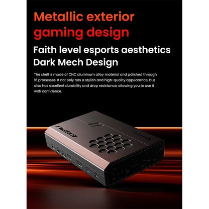 AOOSTAR XG76XT eGPU Dock with AMD Radeon RX 7600XT GPU, 8GB GDDR6 RAM, 128bit, 1*USB 4.0, 1*Oculink, 1*HDMI, 2*DP, 1*Type-C, 100W Reverse Charging