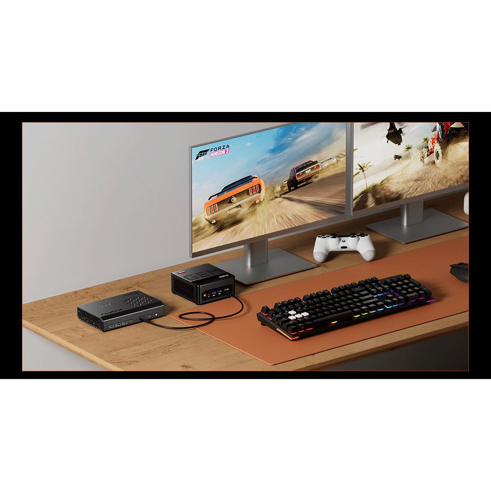 AOOSTAR XG76XT eGPU Dock with AMD Radeon RX 7600XT GPU, 8GB GDDR6 RAM, 128bit, 1*USB 4.0, 1*Oculink, 1*HDMI, 2*DP, 1*Type-C, 100W Reverse Charging