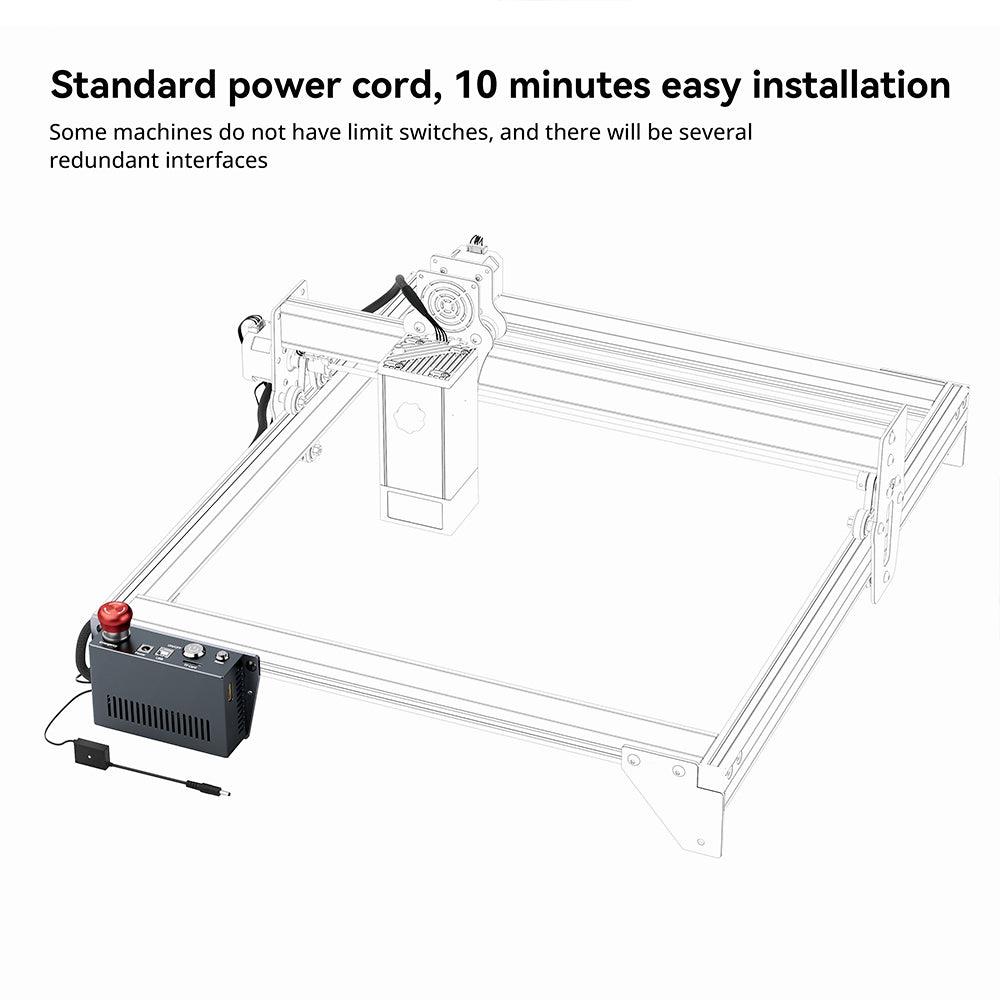 ATOMSTACK AIC1 systém automatického ovládania prívodu vzduchu, offline práca cez WiFi, 32-bitová základná doska, pre laserové gravírovacie stroje S30 Pro/S20 Pro/A5 Pro/A5 Pro+