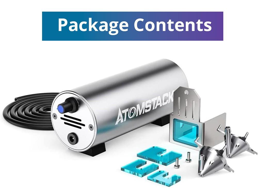 Súprava ATOMSTACk F30 Air Assist Kit, nastaviteľný prietok vzduchu 10-30 l/min