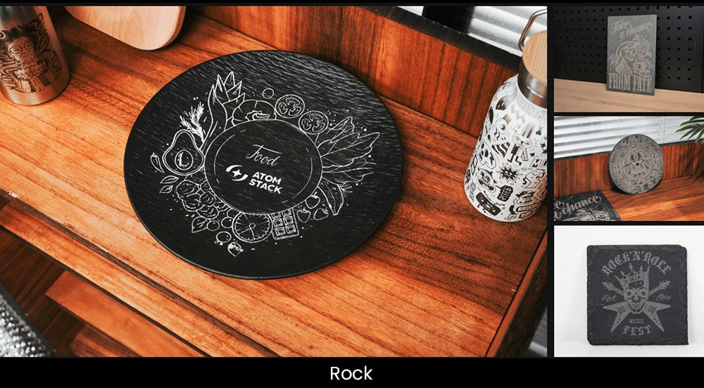 Laserový gravírovací a rezací stroj ATOMSTACK Hurricane CO2 triedy 1, 55 W výkon, 0,01 mm presnosť, 600 mm/s rýchlosť gravírovania, 500*300 mm, viditelný červený svetelný indikátor, 5MP kamera, automatický hasiaci systém, systém odvodzovania dymu