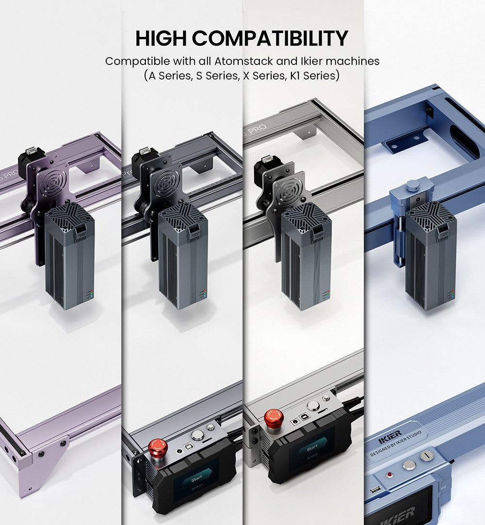 Infračervený laserový modul ATOMSTACK R30 V2, 1064 nm, 2 W laserový výkon, 0,03 mm bod, odstraňovanie hrdle, na gravírovanie do kovu a plastu