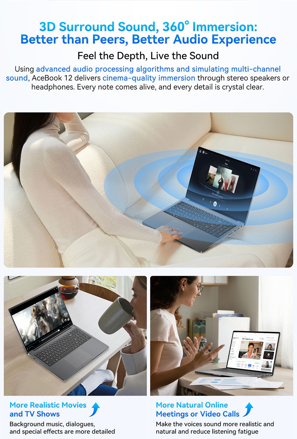 Notebook Blackview Acebook 12, 16" IPS displej s rozlíšením 1920*1200, Intel Core i5-1030NG7 s 4 jadierami a maximálnou frekvenciou 3,5 GHz, 16 GB RAM, 512 GB SSD, WiFi 5, Bluetooth 4.2, 1x plne funkčný port Type-C, 2x USB 3.2, 1x USB 2.0, 1x HDMI, 1x slot na SD kartu, 1x audio jack, batéria 57 Wh.