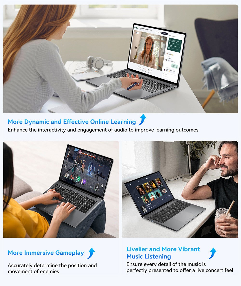 Notebook Blackview Acebook 12, 16" IPS displej s rozlíšením 1920*1200, Intel Core i5-1030NG7 s 4 jadierami a maximálnou frekvenciou 3,5 GHz, 16 GB RAM, 512 GB SSD, WiFi 5, Bluetooth 4.2, 1x plne funkčný port Type-C, 2x USB 3.2, 1x USB 2.0, 1x HDMI, 1x slot na SD kartu, 1x audio jack, batéria 57 Wh.