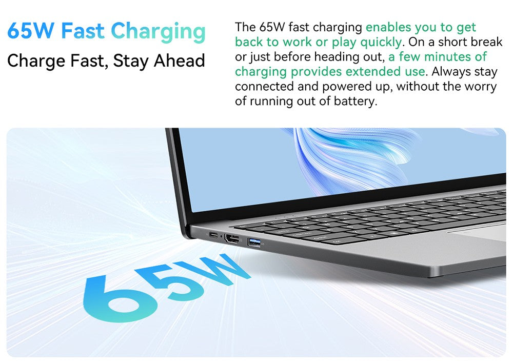 Notebook Blackview Acebook 12, 16" IPS displej s rozlíšením 1920*1200, Intel Core i5-1030NG7 s 4 jadierami a maximálnou frekvenciou 3,5 GHz, 16 GB RAM, 512 GB SSD, WiFi 5, Bluetooth 4.2, 1x plne funkčný port Type-C, 2x USB 3.2, 1x USB 2.0, 1x HDMI, 1x slot na SD kartu, 1x audio jack, batéria 57 Wh.