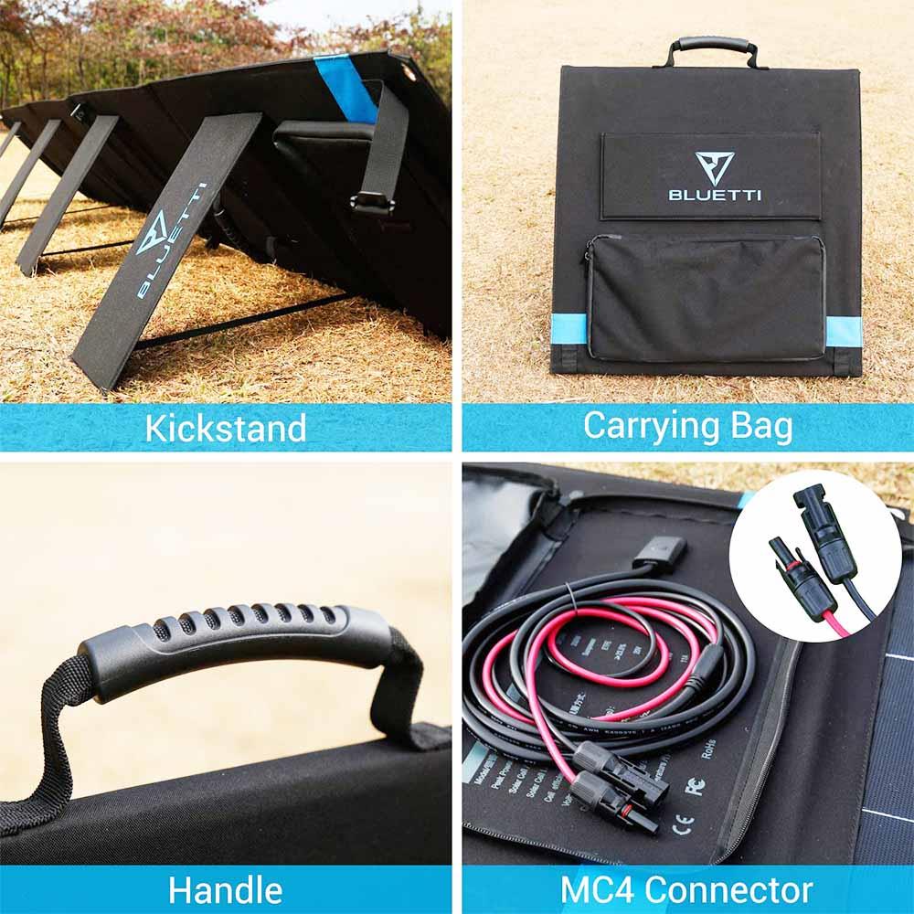 Solárny panel BLUETTI POWEROAK SP120 120W pre solárny generátor AC200P/EB70/AC50S/EB150/EB240, prenosný skladací solárny panel pre vonkajšie použitie