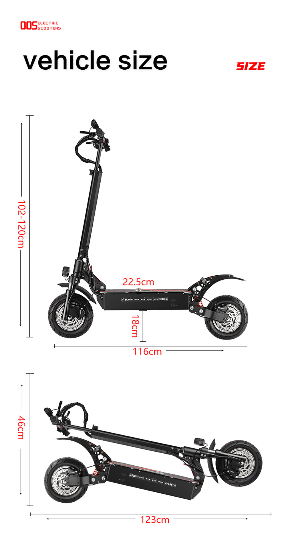 Elektromobilná kolobežka BOYUEDA Q7 Pro, 2*1600W motor, 52V 19AH batéria, 10-palcové kolesá, maximálna rýchlosť 70 km/h, dojazd 70 km, dvojité hydraulické kotúčové brzdy, predné hydraulické odpruženie a zadné pružinové odpruženie, ovládanie cez aplikáciu.