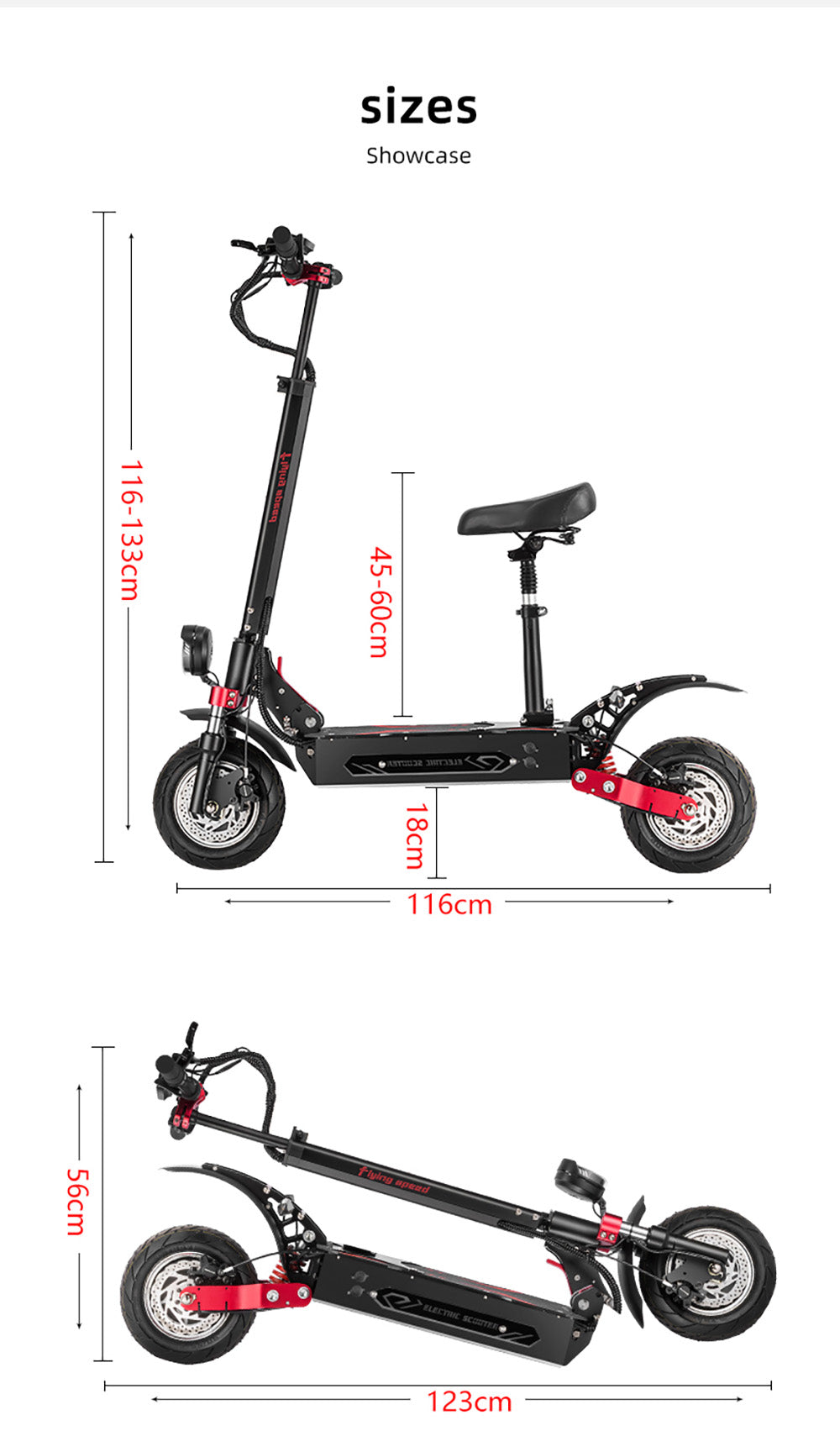 Elektromobilná kolobežka BOYUEDA Q7 Pro Max, 2x 1600W motor, 52V 28AH batéria, 10-palcové kolesá, maximálna rýchlosť 70 km/h, dojazd 110 km, dvojité hydraulické kotúčové brzdy, predný hydraulický tlmič a zadný pružinový tlmič, LCD displej.