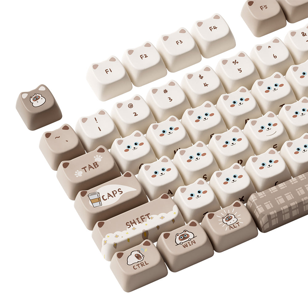 Akko Siamese Cat Keycap Set (142-key)