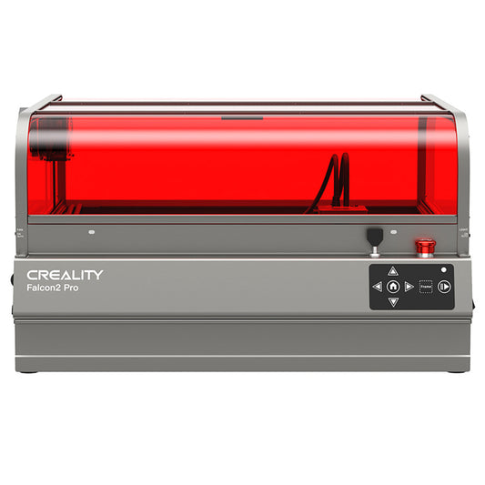 Creality Falcon2 Pro 40W Laser Engraver Cutter,  FDA Class1 Safety Certification, Smoke Exhaust, Integrated Air Assist, Built-in Camera, Fence Type Protection Strip, Fire / Airflow / Lens Monitoring, 400*415mm