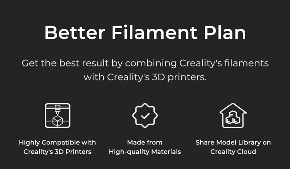 Creality Hyper Series PLA 3D tlačový filament 1.75mm 1kg modrá