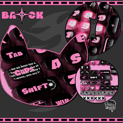 Akko Pink Phantom Keycap Set (139-key)