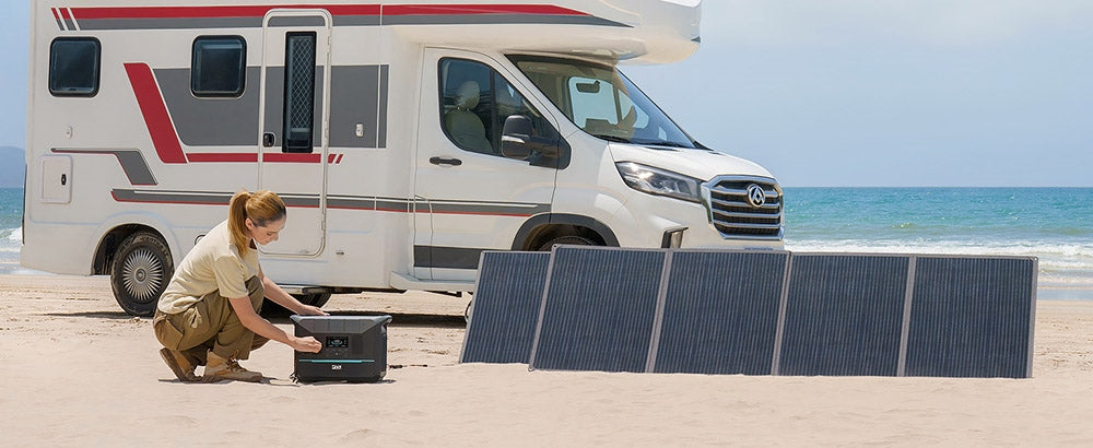 Prenosná elektráreň DaranEner NEO1500Pro, solárny generátor s batériou LiFePO4 1382Wh, striedavý výstup 1800W, nabitie na 80 % za 1 hodinu, 14 portov, pre vonkajšie kempovanie, cestovanie, karavány, núdzové situácie v domácnosti