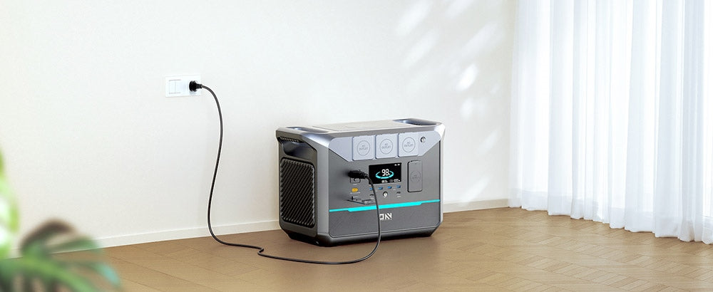 Prenosná elektráreň DaranEner NEO1500Pro, solárny generátor s batériou LiFePO4 1382Wh, striedavý výstup 1800W, nabitie na 80 % za 1 hodinu, 14 portov, pre vonkajšie kempovanie, cestovanie, karavány, núdzové situácie v domácnosti