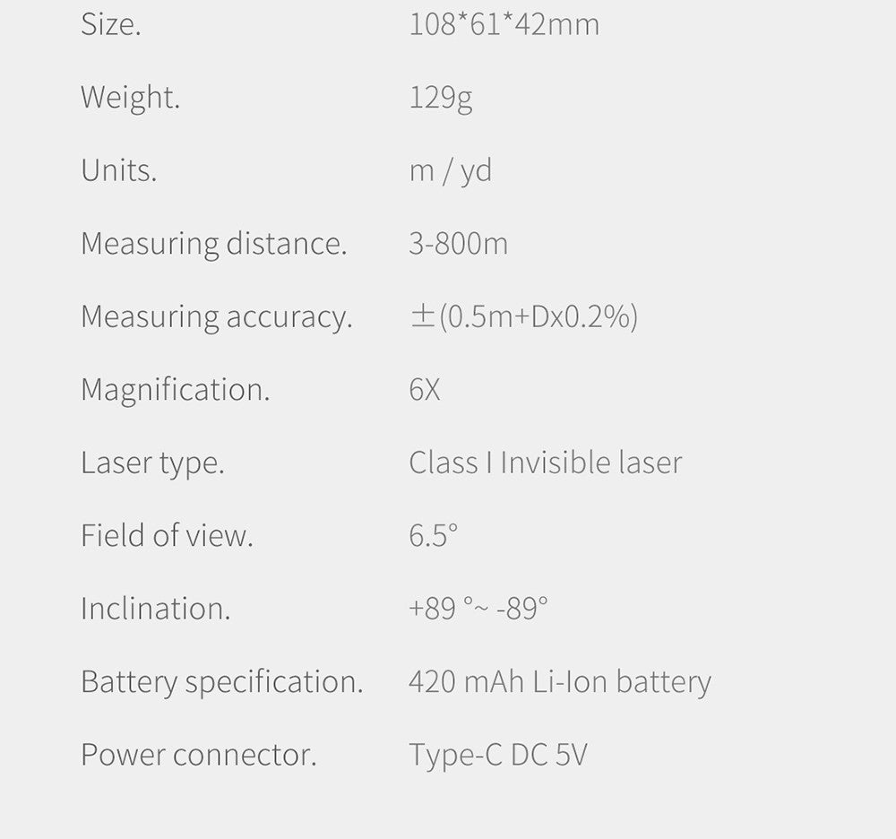 Dalekohled s LCD obrazovkou Xiaomi Duka TR1, vhodný na pozorovanie, golf, lov, prieskum, cestovanie – do 1200 m