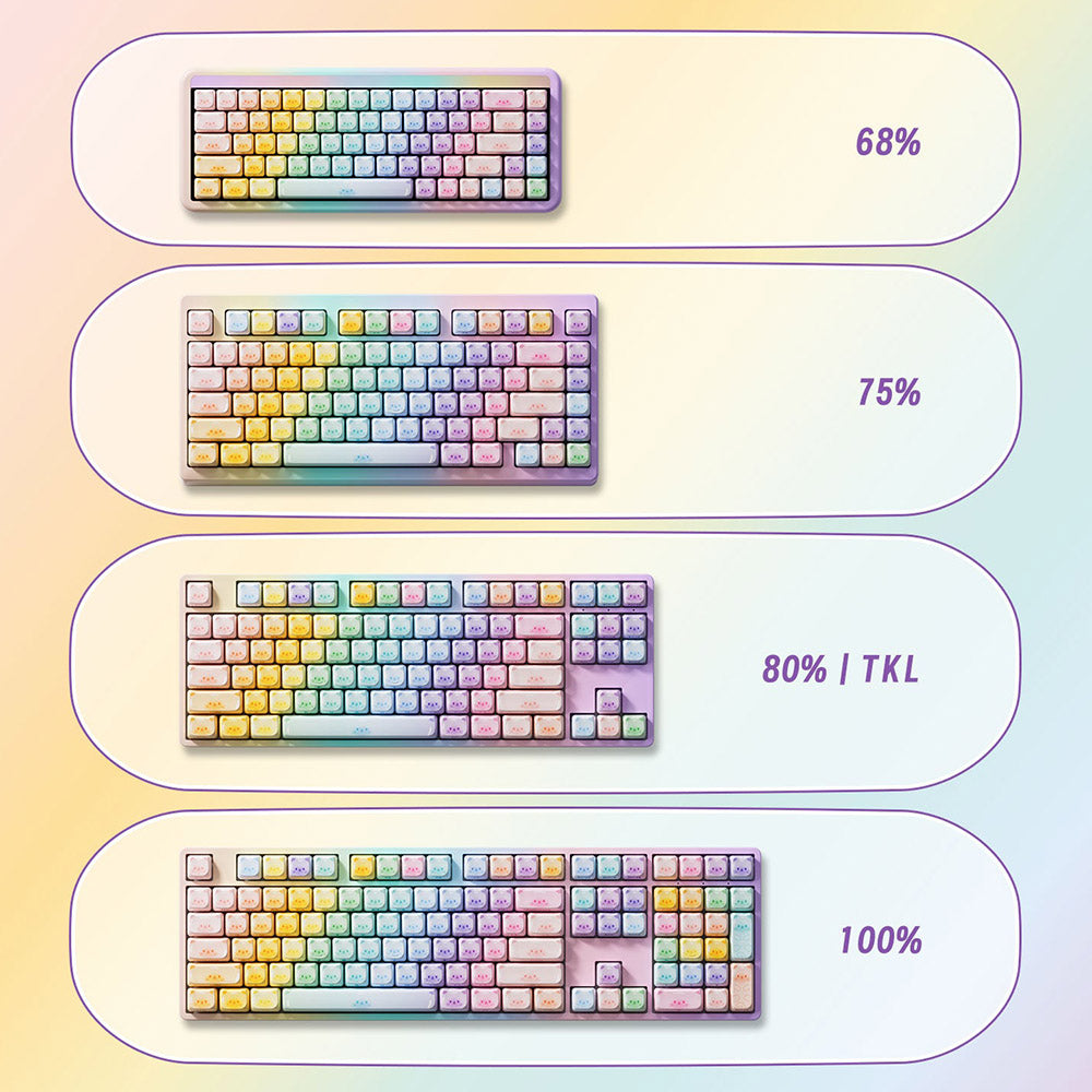 Akko Colorful Cats Keycap Set (142-key)