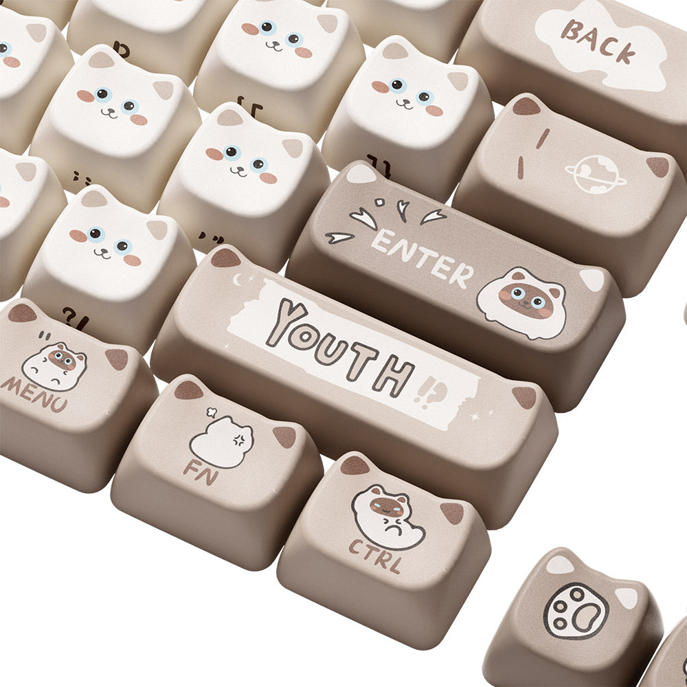 Akko Siamese Cat Keycap Set (142-key)